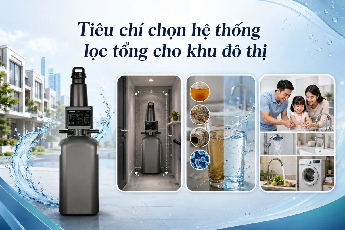 Tiêu chí chọn hệ thống lọc tổng cho khu đô thị