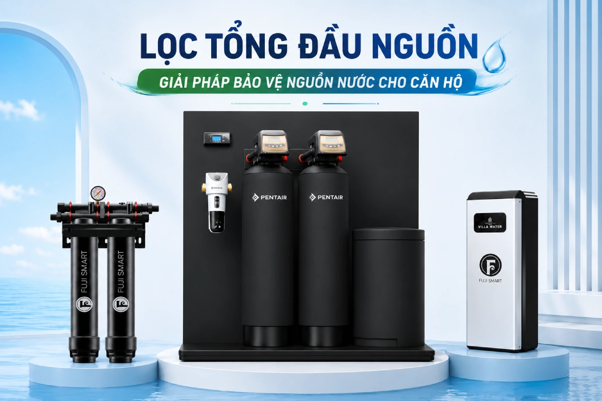 Lọc tổng đầu nguồn - Bảo vệ nguồn nước chung cư