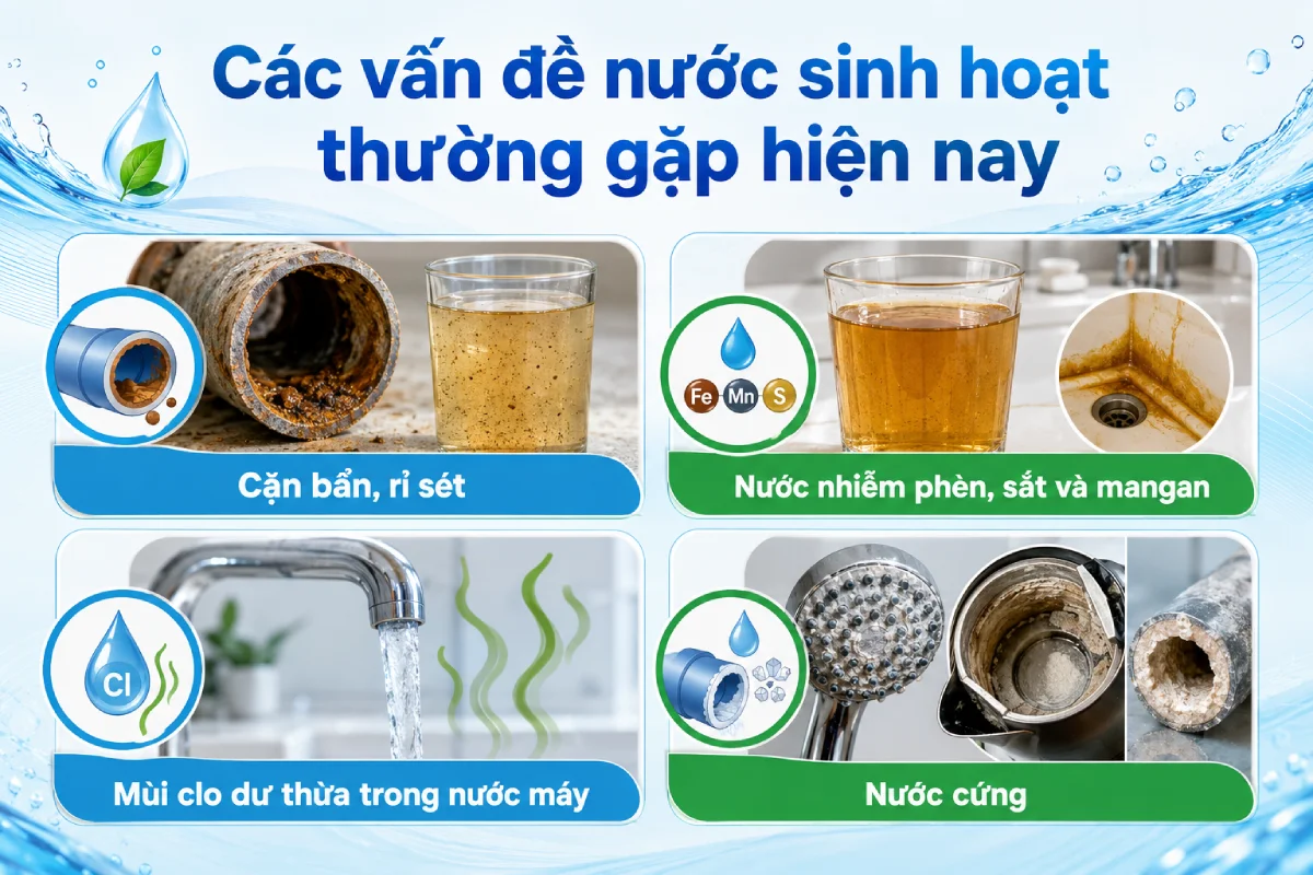 Cẩm nang lựa chọn hệ thống lọc tổng gia đình