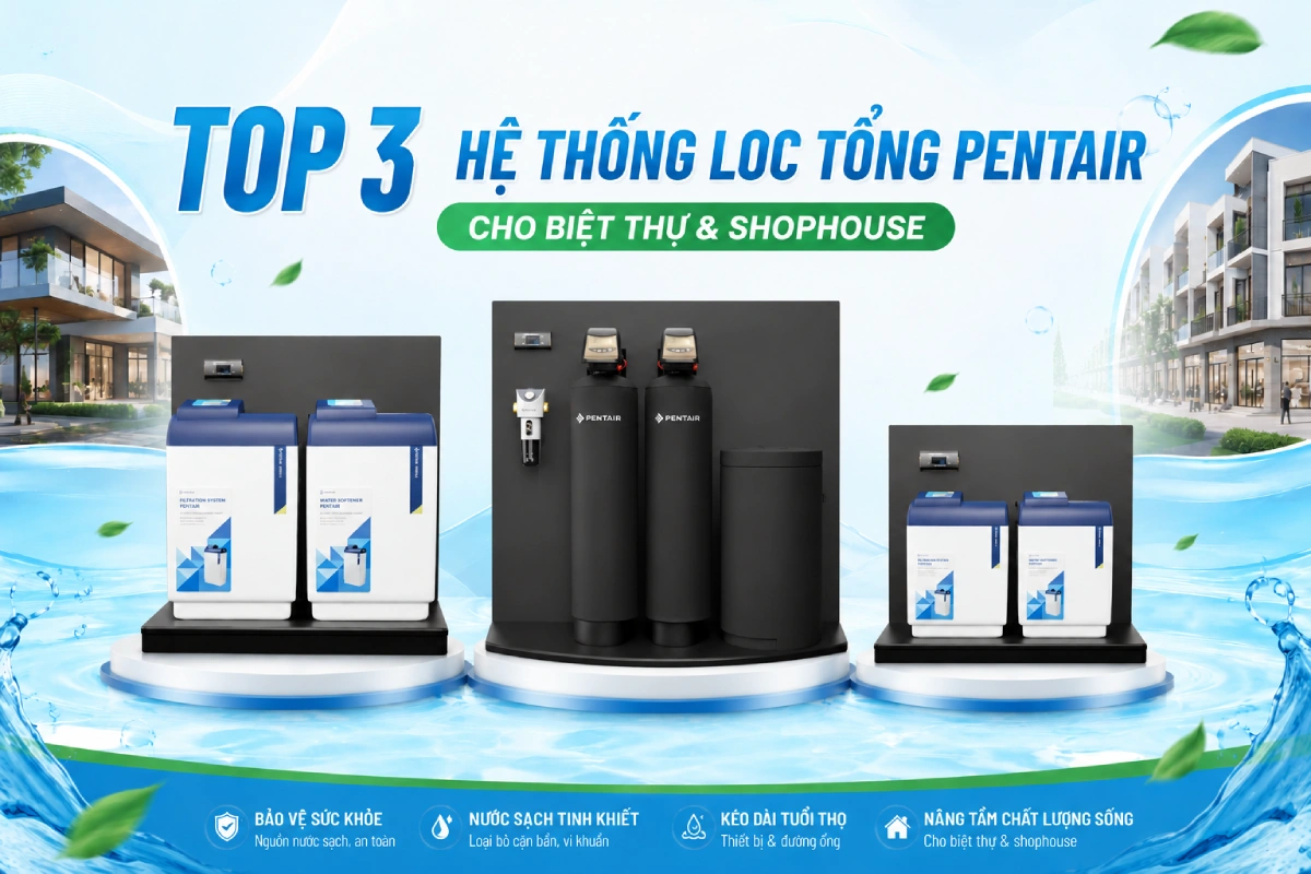 Top 3 hệ thống lọc tổng Pentair cho biệt thự & shophouse 4 Top 3 he thong loc tong pentair Top 3 hệ thống lọc tổng Pentair cho biệt thự & shophouse Thế Giới Lọc Tổng